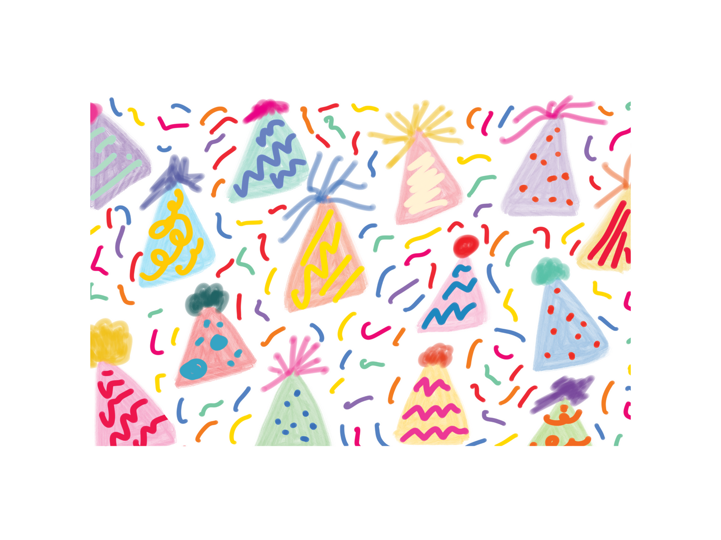 Disposable Placemat Pad - Party Hats