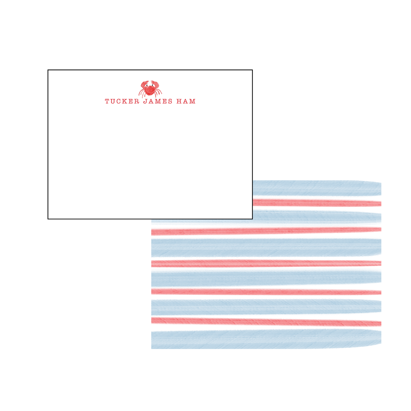 Crabs and Stripes Stationery