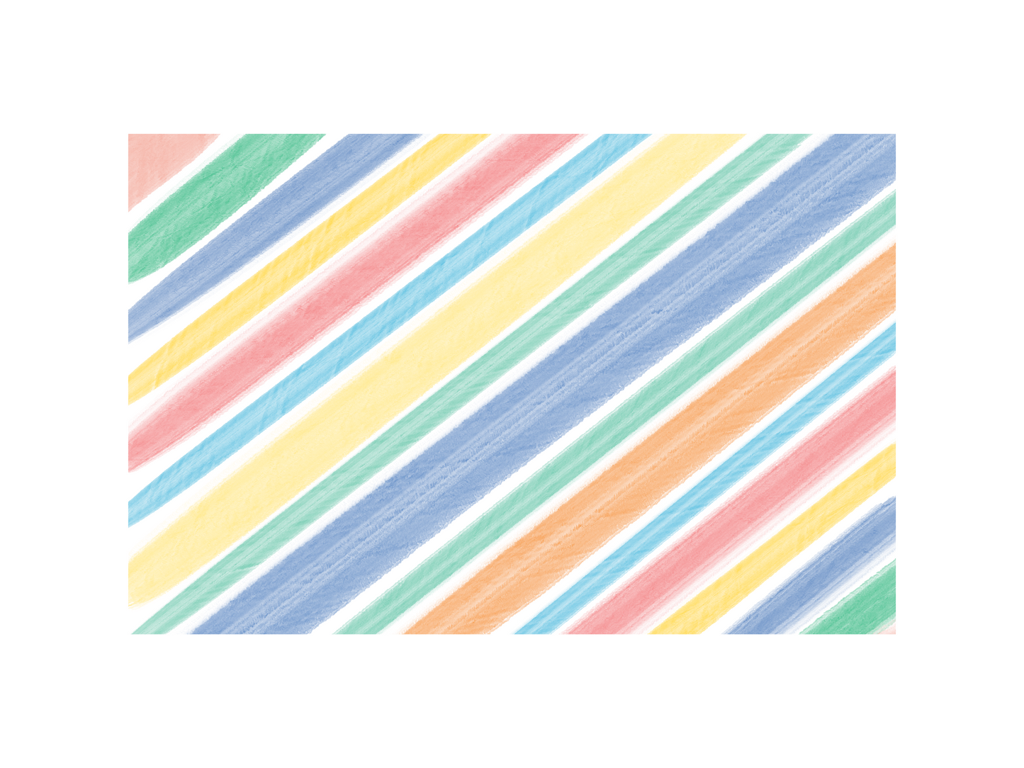 Striped Disposable Placemat Pad - Bright Colors