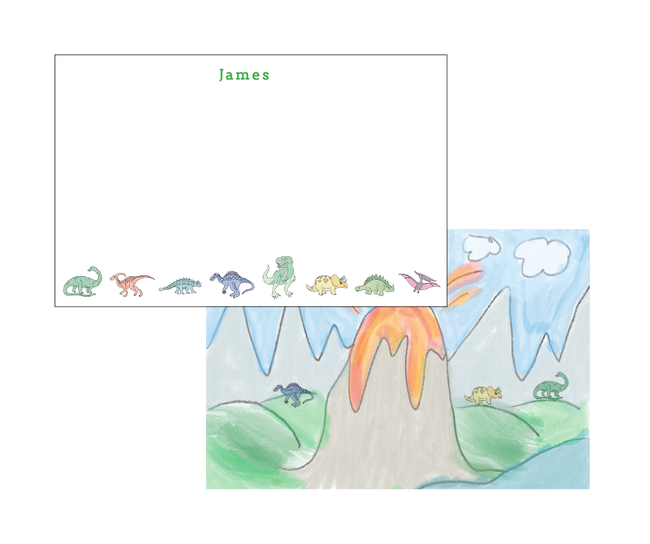 Dinosaur Stationery - Personalized