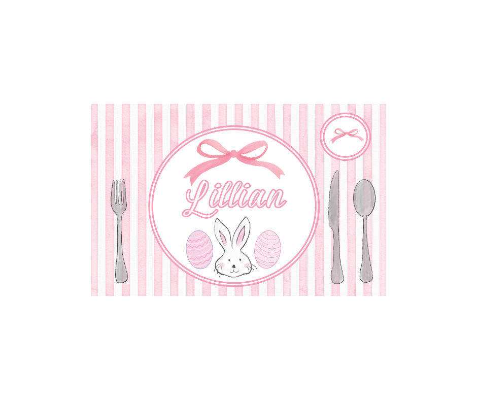 Pink Easter Laminated Placemat