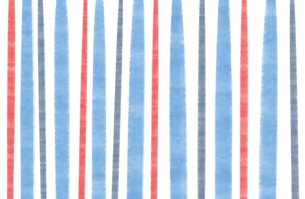 Disposable Placemat Pad - 4th of July Stripes