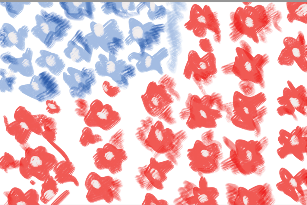 Disposable Placemat Pad - Floral Flag