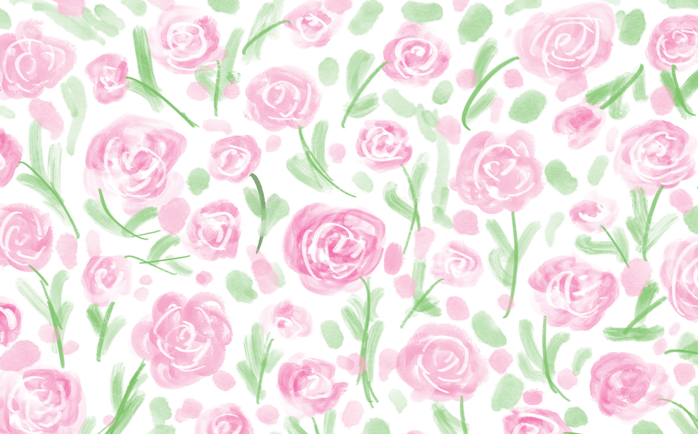 Disposable Placemat Pad - Roses