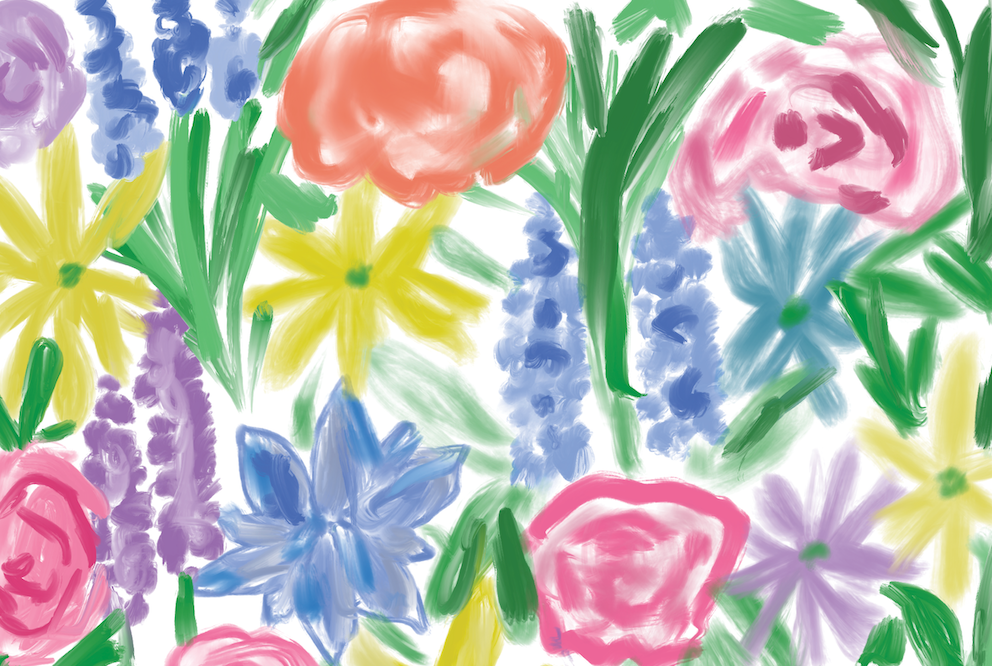 Disposable Placemat Pad - Bright and Cheeky Florals