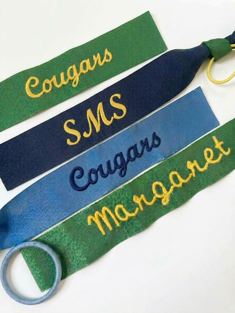 SMS - Embroidered Hair Ribbon