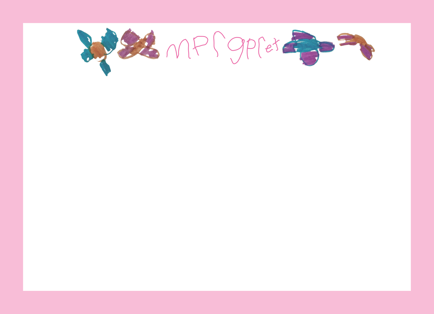 PRE ORDER Sweet Little Art - Your LIttle's Art on Notepads and Stationery