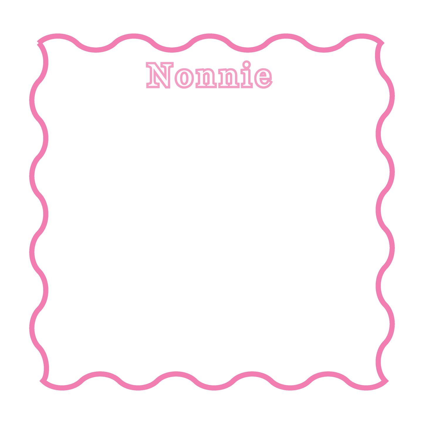 5x5 Notepad Squiggles Border