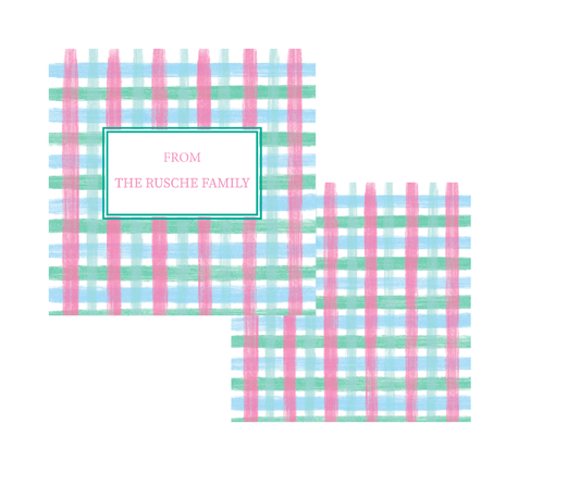 Gift Tags - Pink Plaid