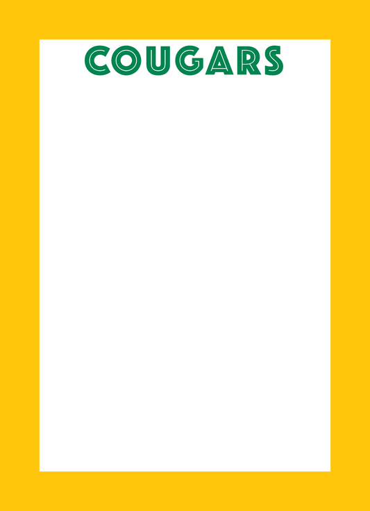 School - Mascot Notepad 1 - 5x7