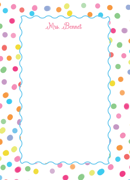 Polka Dot Notepad - 1