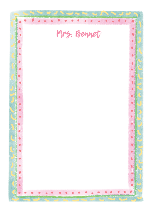 Watercolor Inspired Notepad - 1