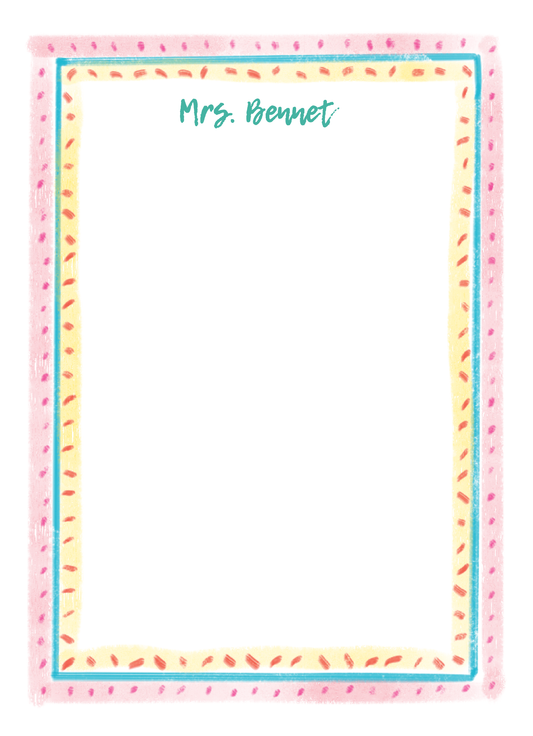 Watercolor Inspired Notepad - 2