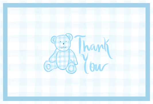 Gingham Teddy Bear - 1