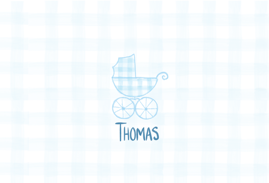 Classic Baby Buggy Postcard Front