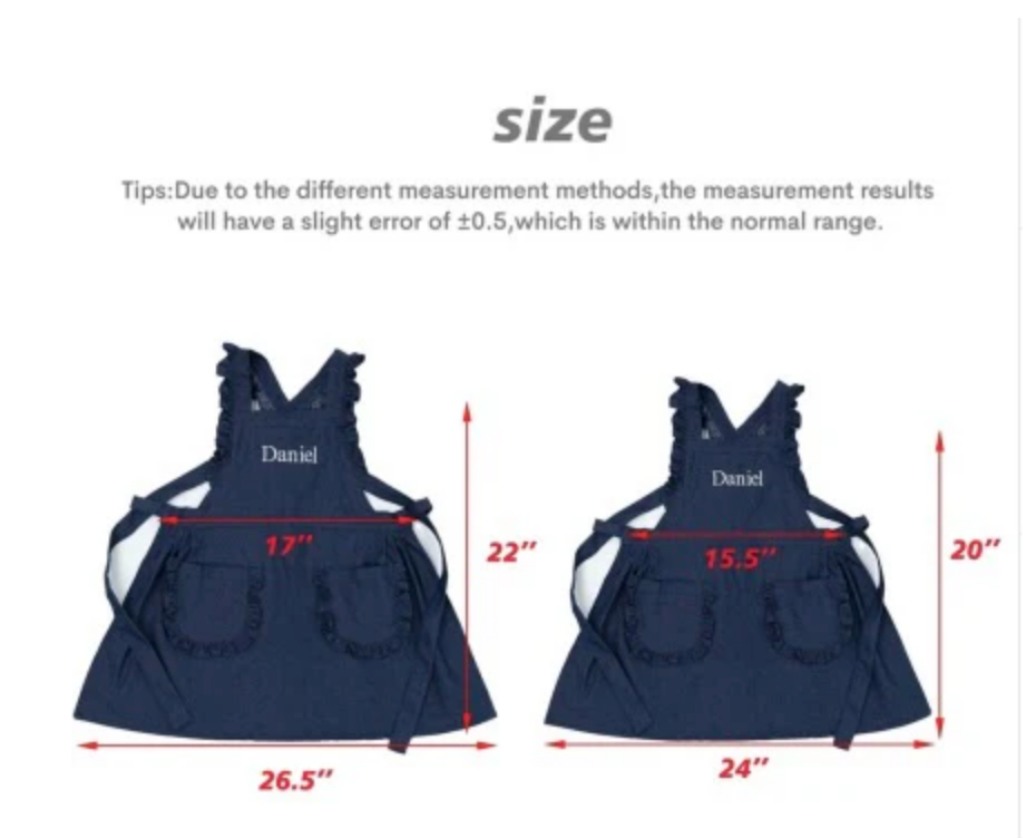 Ruffled Kids Apron
