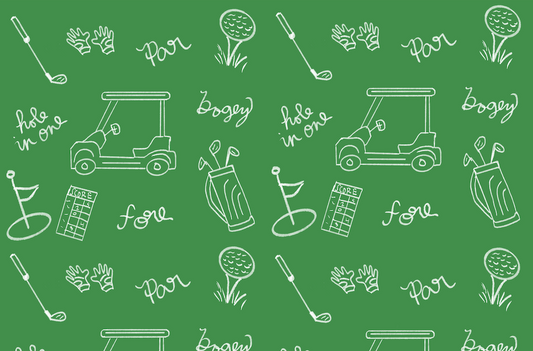 Disposable Placemat Pad - Golf