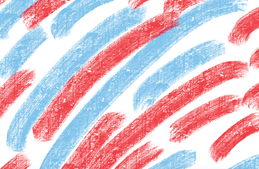 Disposable Placemat Pad - Fourth of July Paint Stripes