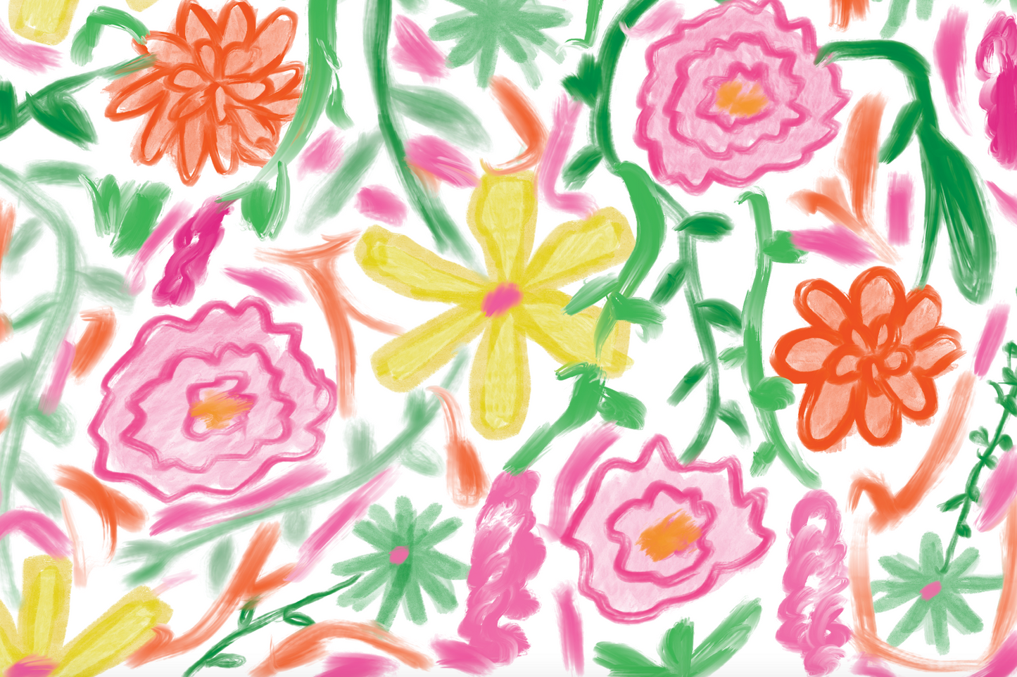 Disposable Placemat Pad - Palm Spring Florals