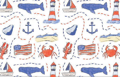 Disposable Placemat Pad - Nantucket Summer