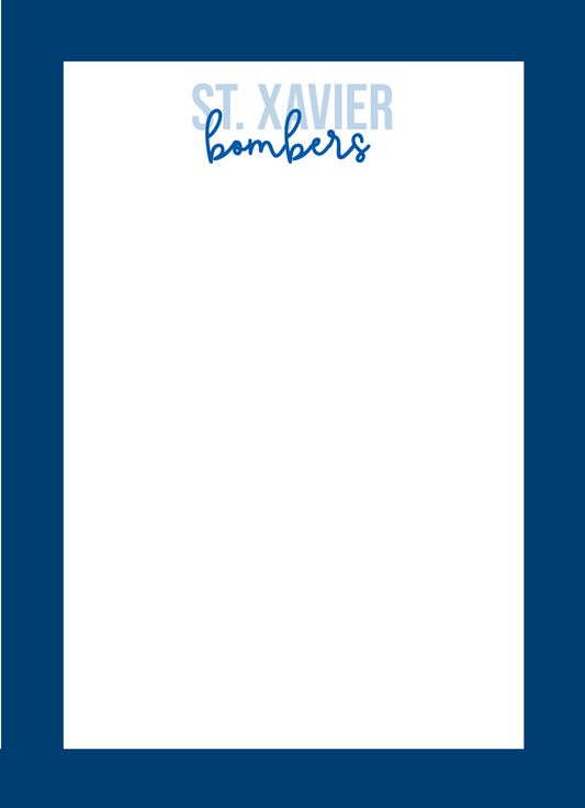 School - School and Mascot Notepad - 5x7