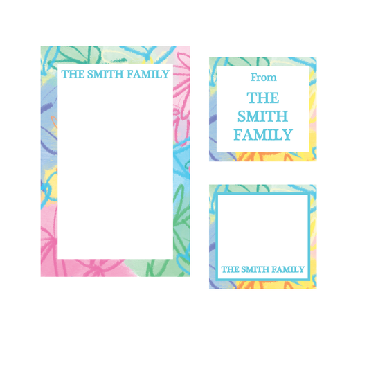 Fun and Bright Flower Notepads, Gift Tags, Mini Cards Bundle (Copy)
