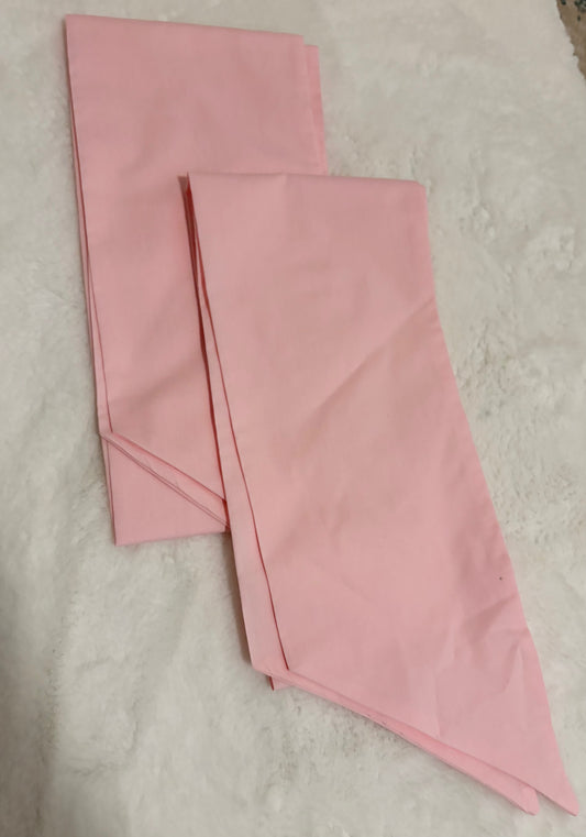 Embroidered Wreath Sash -Light  Pink with Monogram