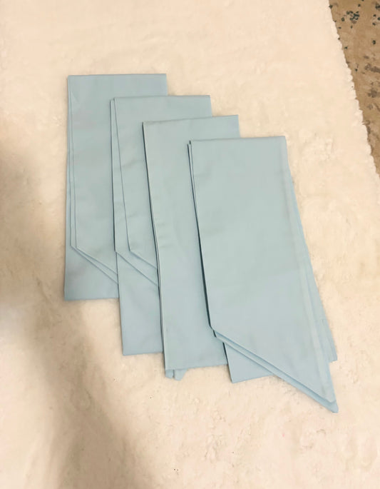 Embroidered Wreath Sash -Light Blue with Monogram